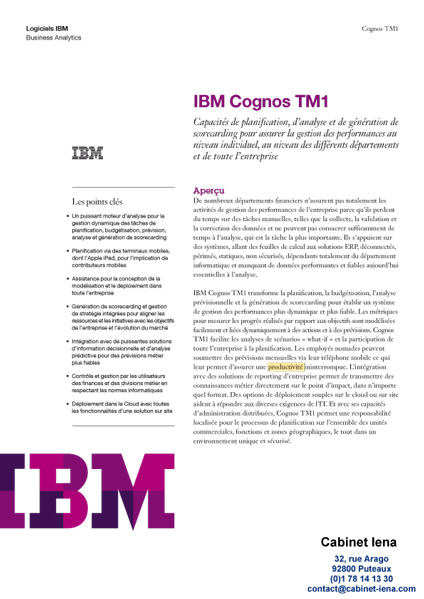 Cognos TM1 guide